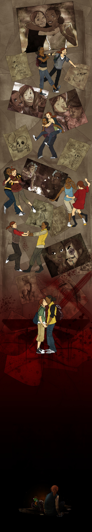 Illustration for article titled Ellie and Riley From The Last of Us Get A Lovely Illustrated Tribute